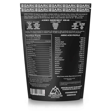 Dark Mountain Protein Pure Isolate Whey BuiltAthletics